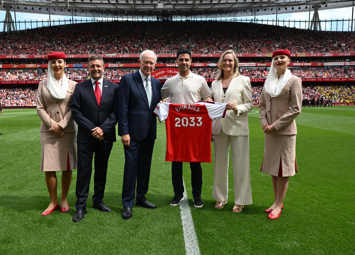 Arsenal and Emirates Extend Partnership Until 2033