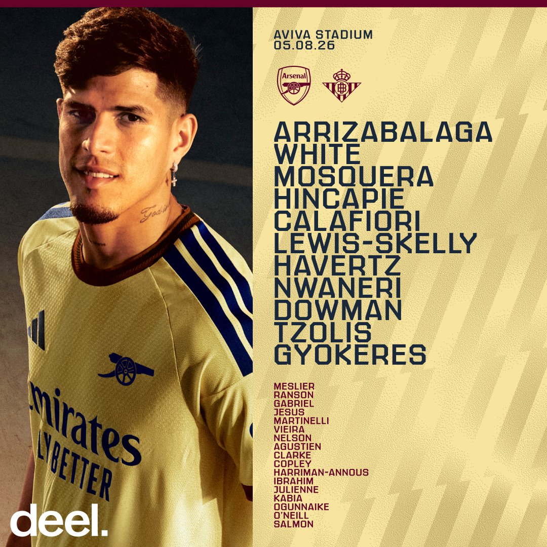 Arsenal Confirm Unchanged Starting XI for Upcoming Pre-Season Match