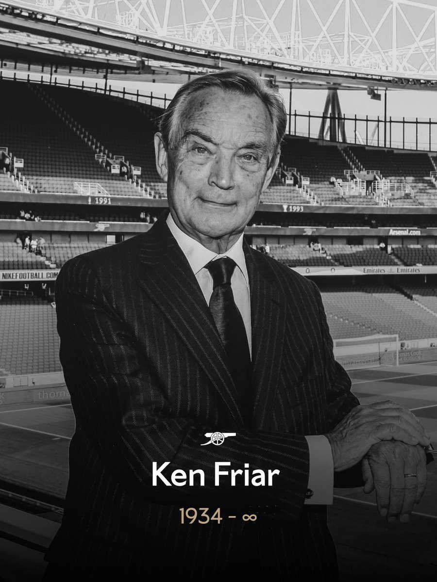 Arsenal Mourns Passing of Life President Ken Friar OBE