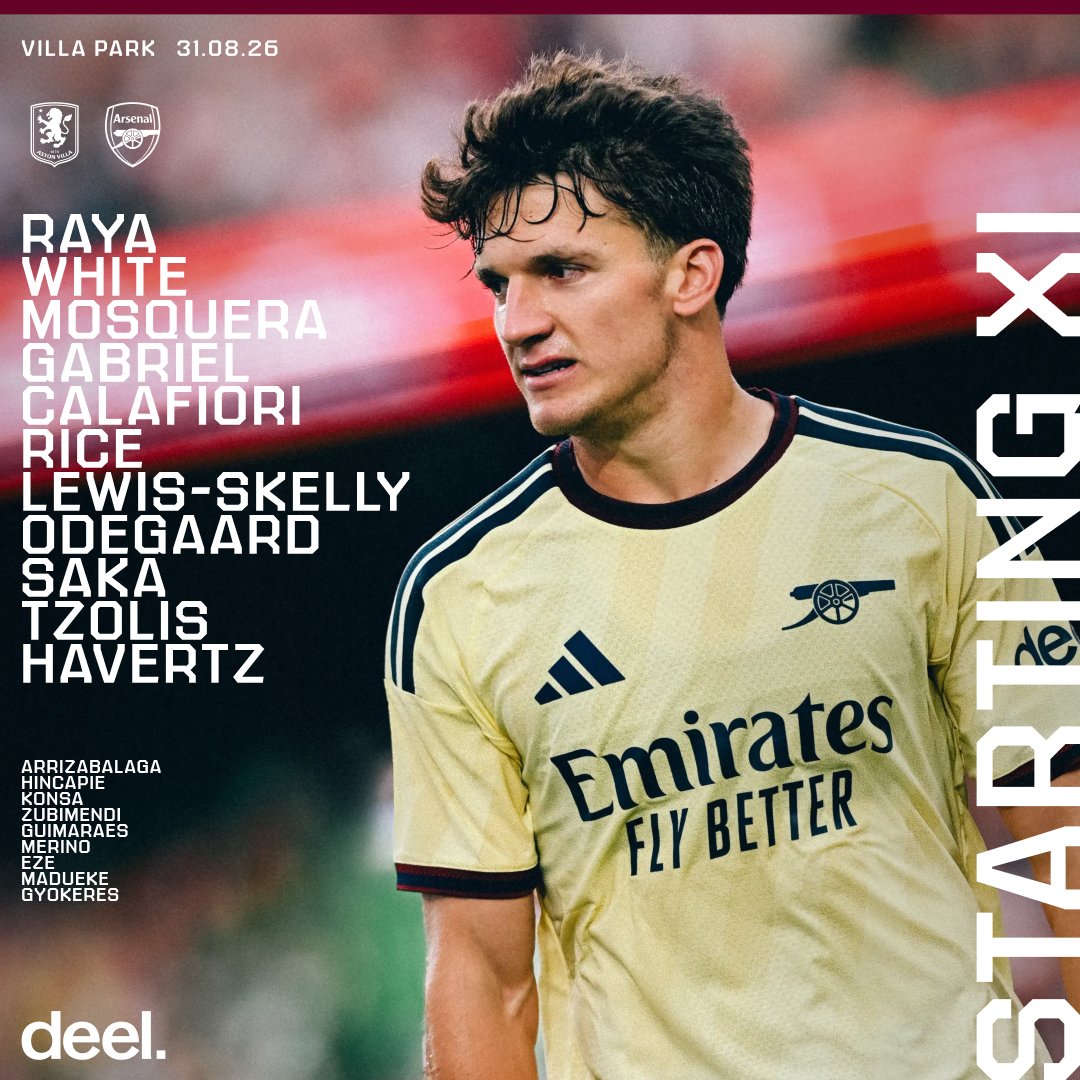 Arsenal Name Unchanged Starting XI for Monday Night Football